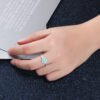 طقم مجوهرات من الفضة عيار 925