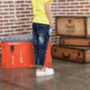 جينز أطفال جديد غير رسمي موضة جينز رعاة البقر للأطفال