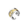 مشبك أذن فضي بلونين E5182 Sweet Cool Girl S925 Sterling