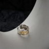 مشبك أذن فضي بلونين E5182 Sweet Cool Girl S925 Sterling