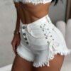 شورت جينز قصير من Burrs Slimming Hot Girl