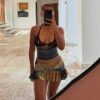 بدلة نسائية صيفية جديدة مثيرة بدون ظهر