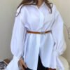 قميص كاجوال بأكمام جرس