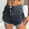 شورت جينز قصير من Burrs Slimming Hot Girl