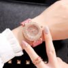 ساعة على الطراز البريطاني ساعة فاخرة جيبسوفيلا نجوم وألماس