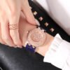 ساعة على الطراز البريطاني ساعة فاخرة جيبسوفيلا نجوم وألماس