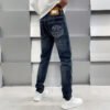 بنطلون جينز رجالي كاجوال بقصّة Slim Fit وساق مستقيمة مطاطية