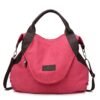 حقائب اليد النسائية الحد الأدنى الرجعية الكتف Crossbody حقيبة قماش خمر