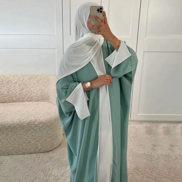 رداء كارديجان نسائي بألوان متباينة على الجانبين