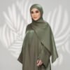 فستان أنيق ملون بطول القماش