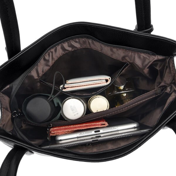 حقيبة كتف جلدية ناعمة عصرية كبيرة الحجم من جلد الكنغر