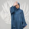 فستان أنيق ملون بطول القماش