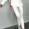 بدلة نسائية بسيطة مطبوعة كاجوال بغطاء رأس