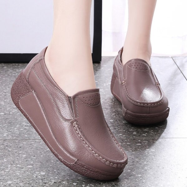 حذاء نسائي كاجوال ذو نعل سميك من Muffin Wedge