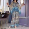 بدلة نسائية موضة فضفاضة واسعة الساق السراويل عادية
