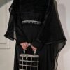 رداء نسائي ملابس إسلامية عباءة بسيطة رداء مرصع بالنجوم