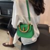 حقيبة كتف نسائية محمولة مصنوعة من الخيزران