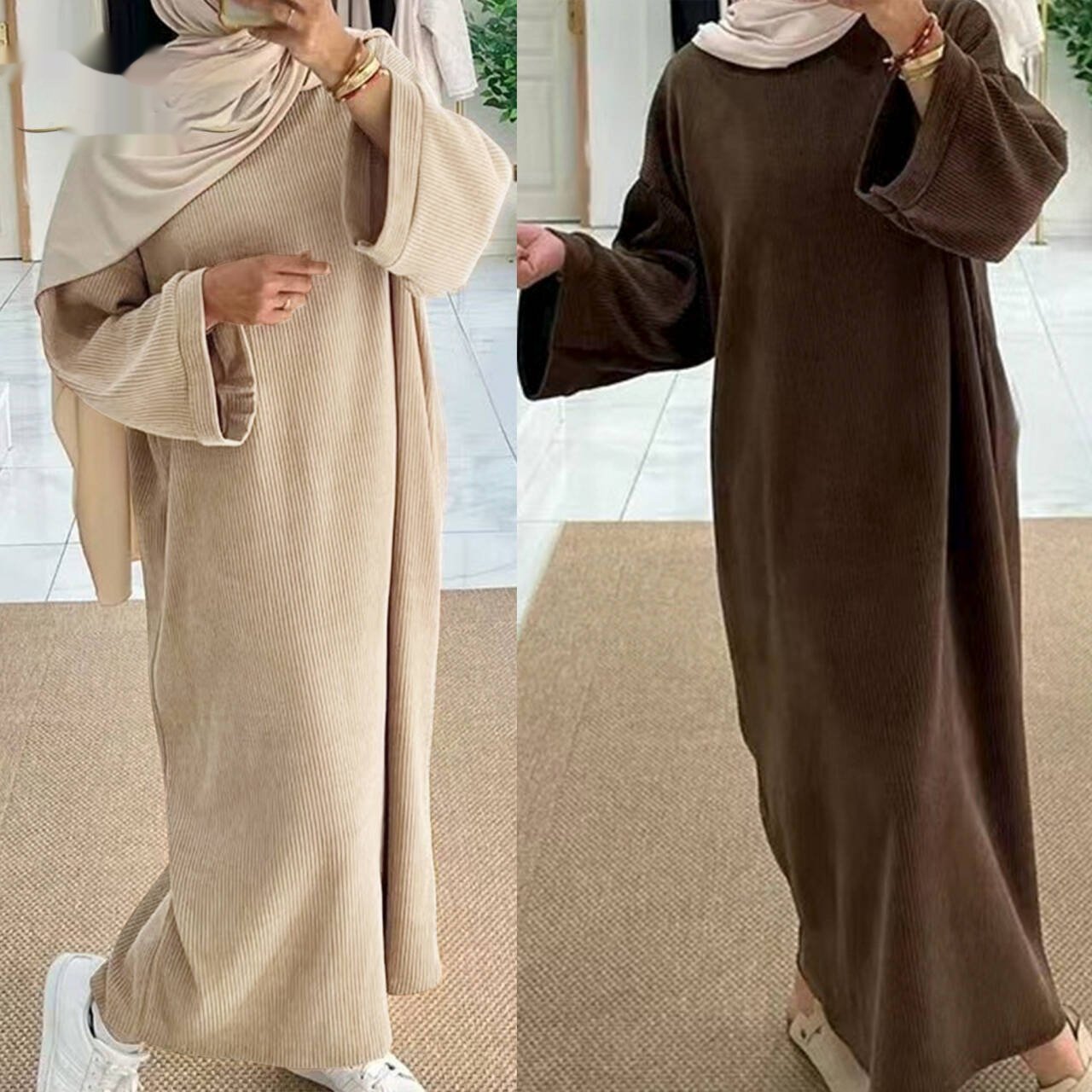 فستان فضفاض مناسب للخريف والشتاء
