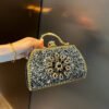 حقيبة حفلات نسائية منحوتة من سبائك أحجار الراين