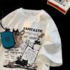 Men's Short-sleeved T-shirt Loose Half-sleeve Top