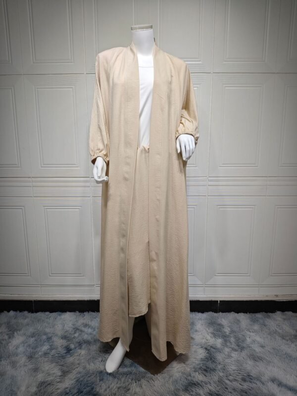 طقم رداء مكون من قطعتين مع تنورة بخصر مشدود