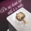 خاتم من حجر السترين الطبيعي للنساء