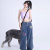 بنطلون جينز نسائي فضفاض بقصة مستقيمة من Spicy Girls
