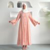فستان نسائي من الفوال بأكمام طويلة