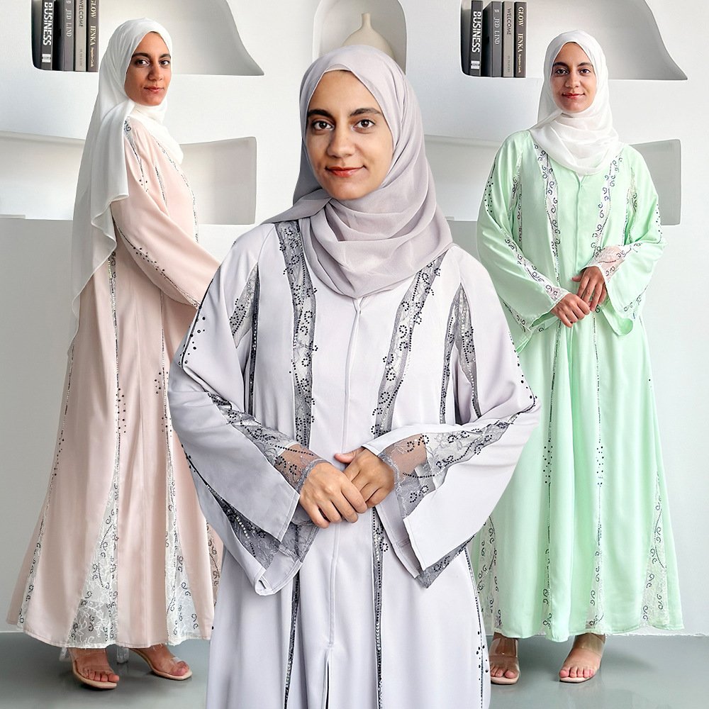 فستان نسائي من الفوال بأكمام طويلة