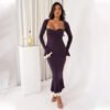 فستان سهرة أنيق بحمالات رفيعة للنساء