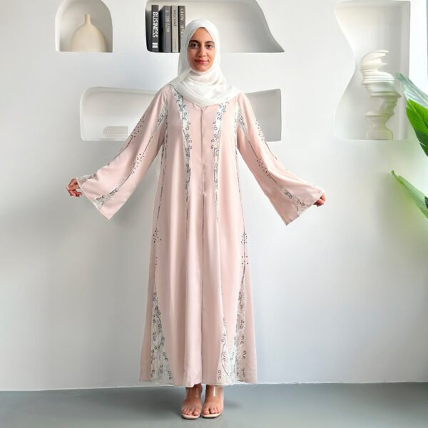 فستان نسائي من الفوال بأكمام طويلة