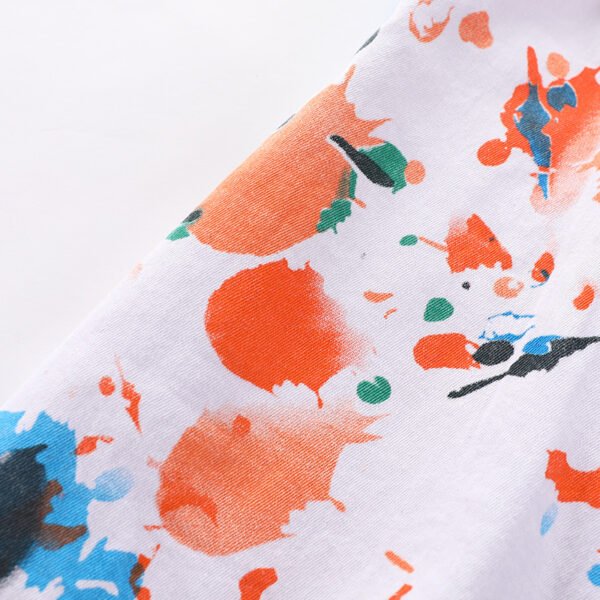 بنطلون جينز واسع من قماش مطاطي للبنات