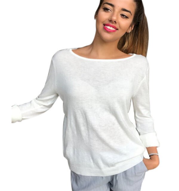 تي شيرت نسائي مثير مفتوح الظهر من الدانتيل