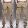 سراويل عسكرية متعددة الجيوب للرجال، سراويل كاجوال، ملابس رياضية خارجية للرجال
