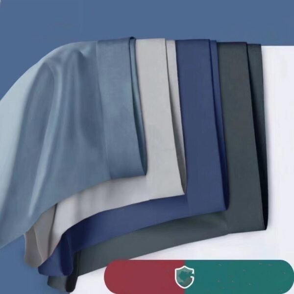 مجموعة بوكسر للرجال من الحرير الجليدي مكونة من 4 قطع