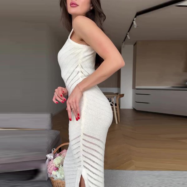 فستان تنورة بدون أكمام مثير للفتيات الصغيرات ذو تصميم Pure Desire يمكن أن يكون شفافًا