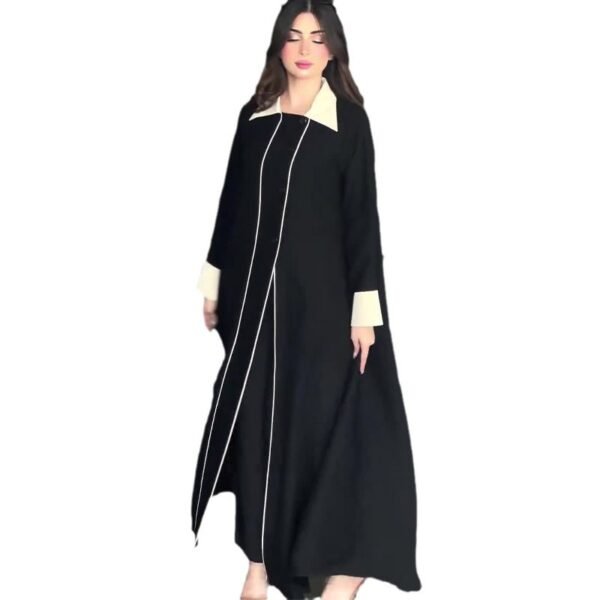 معطف نسائي متوسط ​​الطول بتصميم ريترو بايكر