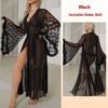 كارديجان شبكي لانجري ملابس منزلية ملابس خارجية فستان