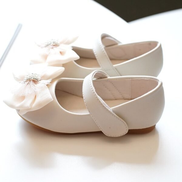 حذاء بناتي جديد فستان أميرة كاجوال مسطح مرصع بأحجار الراين مزين بالزهور