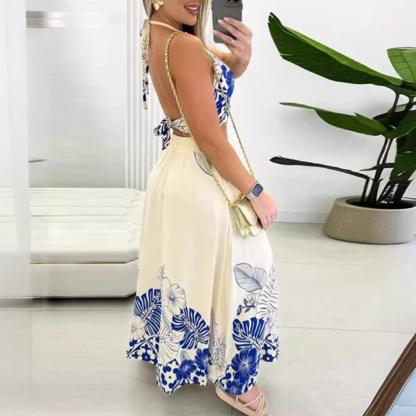 بدلة تنورة ومعطف نسائية كاجوال بطباعة استوائية