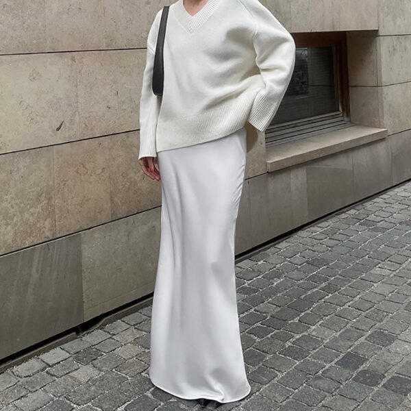 تنورة ذيل السمكة الفرنسية الأنيقة للتنحيف