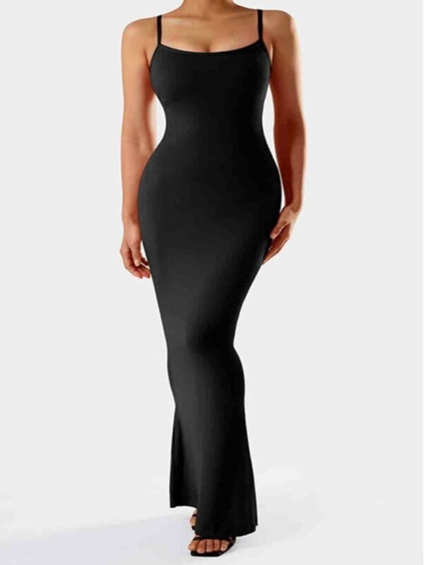 فستان تشكيل الجسم اثنان في واحد مع حمالة صدر مودال وملابس تشكيل الجسم