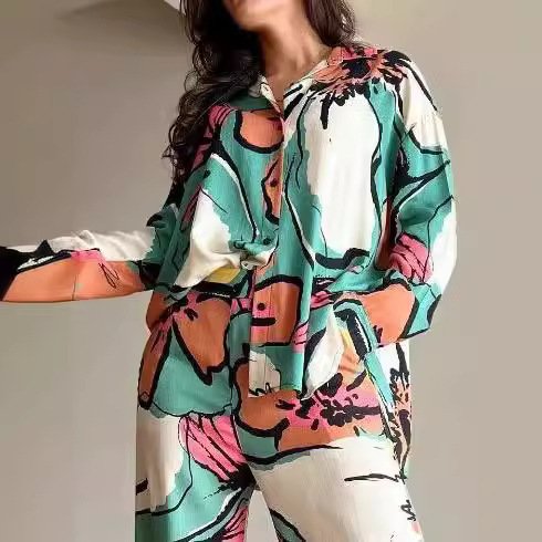 بدلة جديدة للأزياء بمقاسات كبيرة مطبوعة