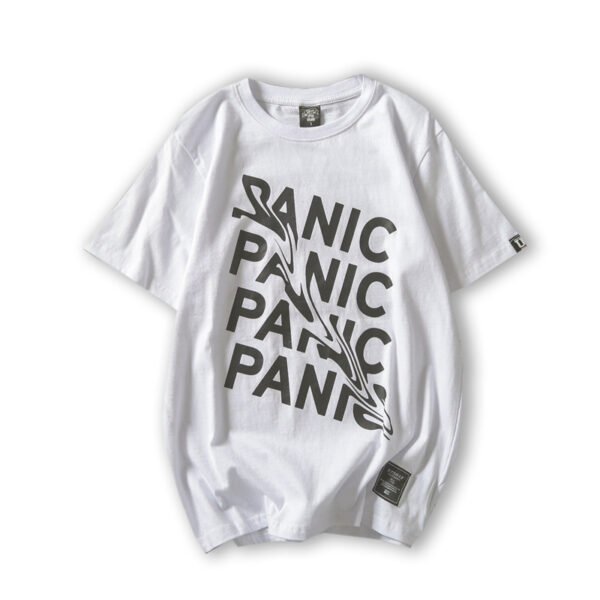 تي شيرت نسائي فضفاض بأكمام قصيرة على الطراز الياباني