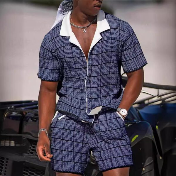 طقم ملابس رجالي بطباعة رقمية ثلاثية الأبعاد