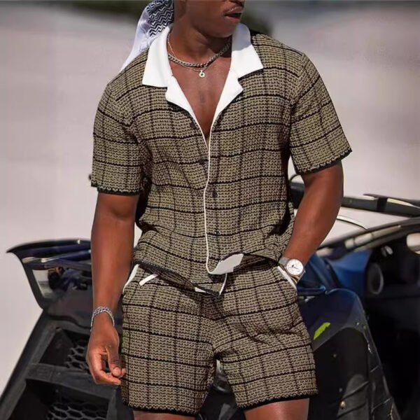 طقم ملابس رجالي بطباعة رقمية ثلاثية الأبعاد