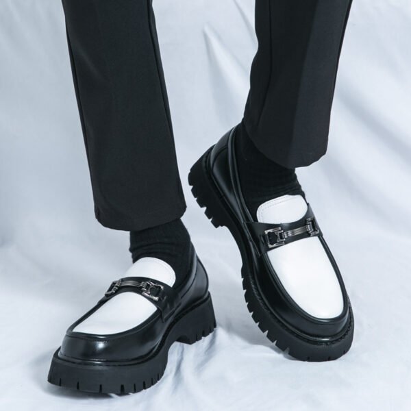 حذاء دوغ الجلدي للرجال سهل الارتداء، مناسب للشباب