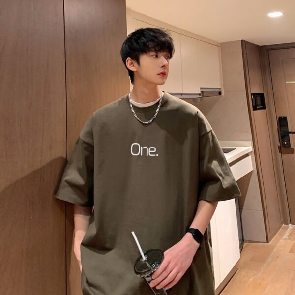 قميص رجالي صيفي من القطن الخالص بأكمام قصيرة ومقاسات كبيرة