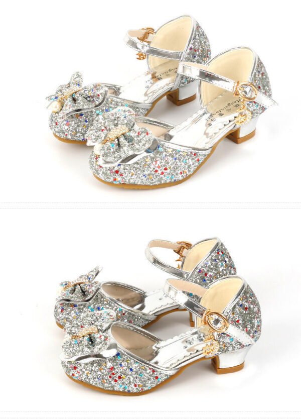 أحذية أطفال نسائية الأميرة الكريستالية ذات النعل الناعم
