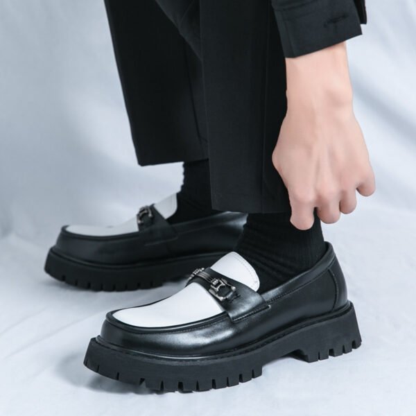 حذاء دوغ الجلدي للرجال سهل الارتداء، مناسب للشباب